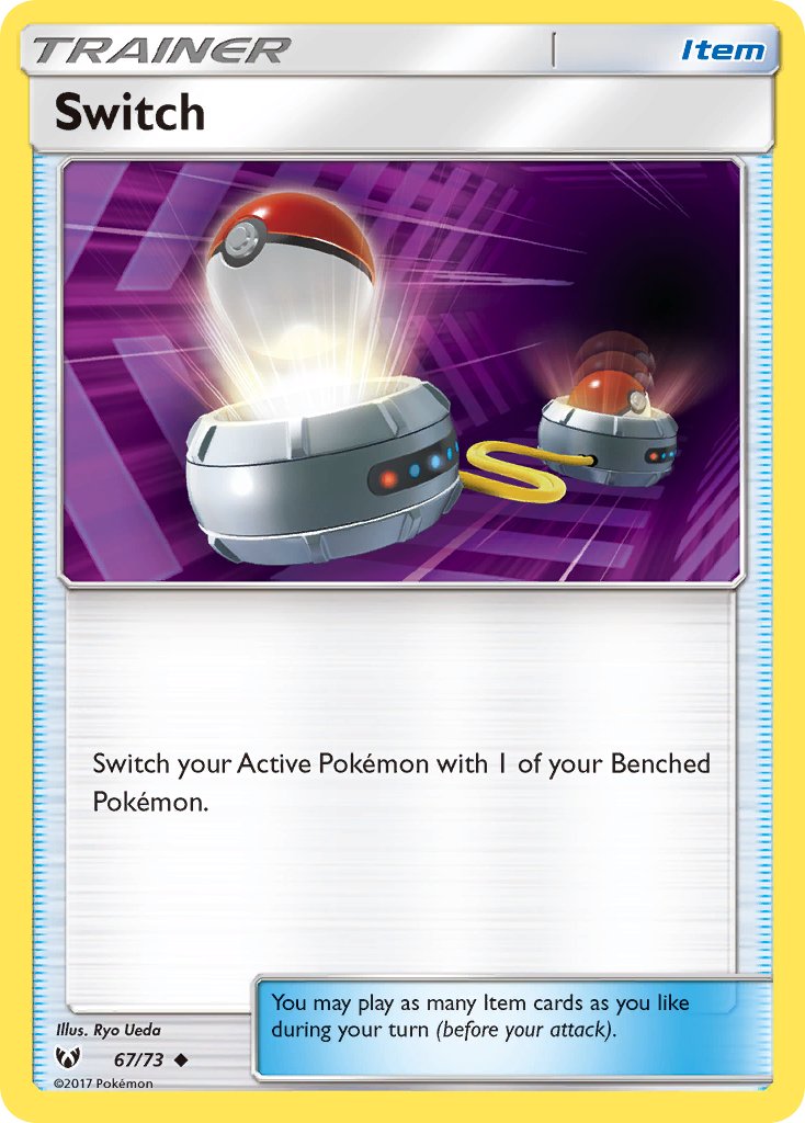 Shining Legends Switch [Reverse Holo] Pokémon card